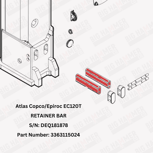 Atlas Copco/Epiroc EC120T Tool Retainer