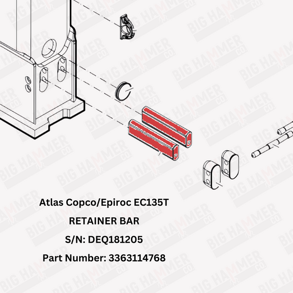 Atlas Copco/Epiroc EC135T Tool Retainer