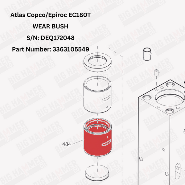 Atlas Copco/Epiroc EC180T Lower Bushing