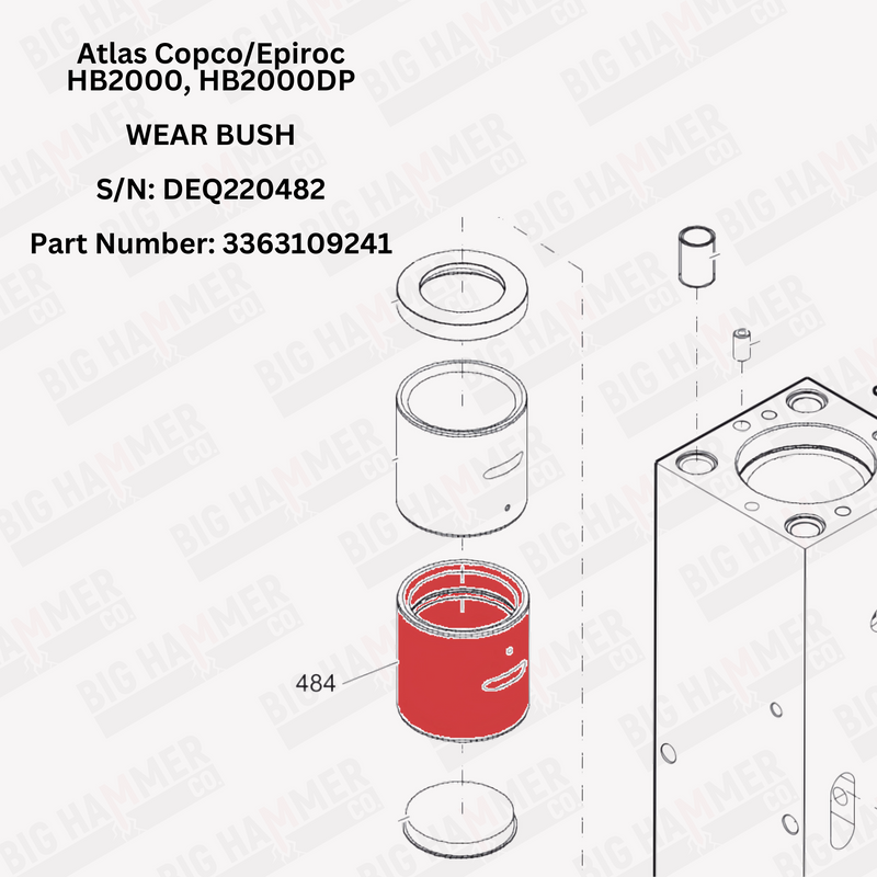 Atlas Copco/Epiroc HB2000, HB2000DP Lower Bushing