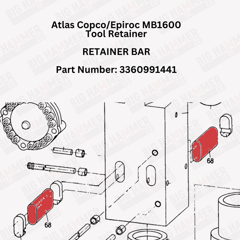 Atlas Copco/Epiroc MB1600 Tool Retainer