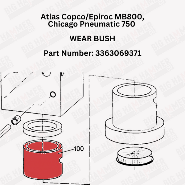 Atlas Copco/Epiroc MB1600 Upper Bushing