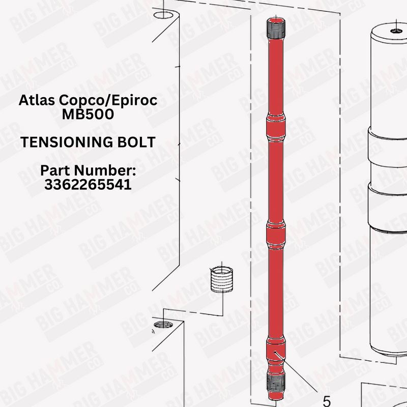 Atlas Copco/Epiroc MB500 Side Bolt Complete