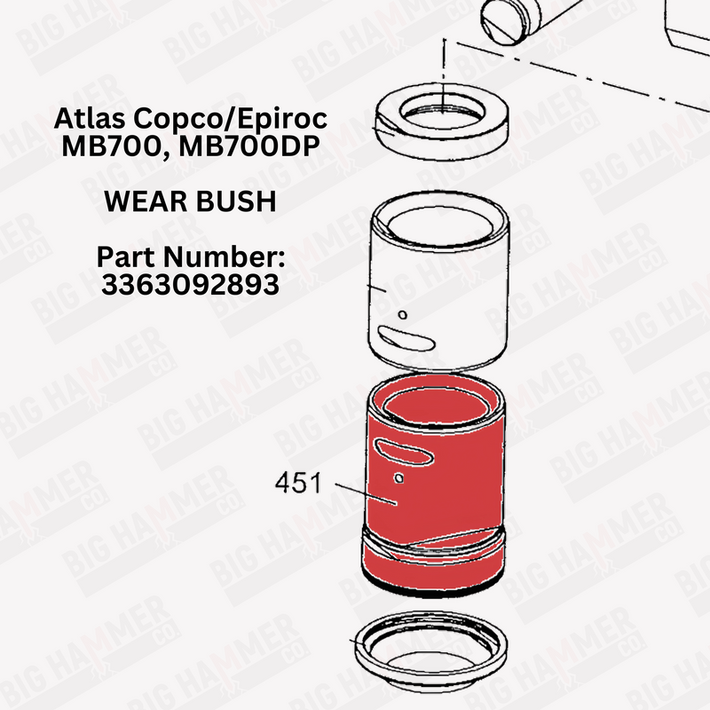 Atlas Copco/Epiroc MB700, MB700DP Lower Bushing