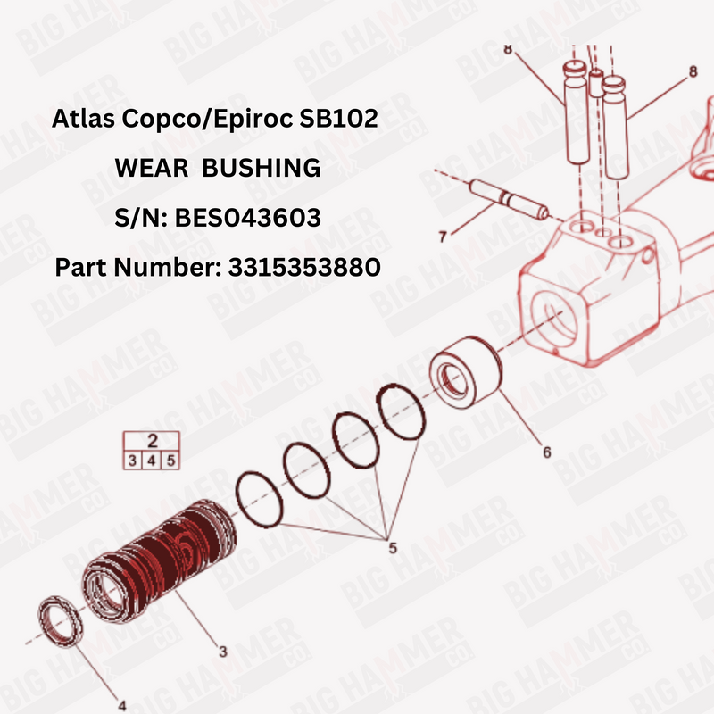 Atlas Copco/Epiroc SB102 Lower Bushing