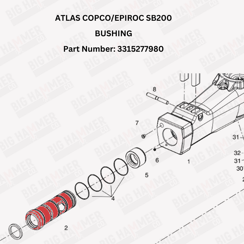 Atlas Copco/Epiroc SB200 Lower Bushing