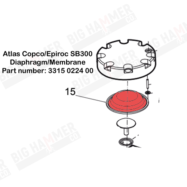 Atlas Copco/Epiroc SB300 Diaphragm