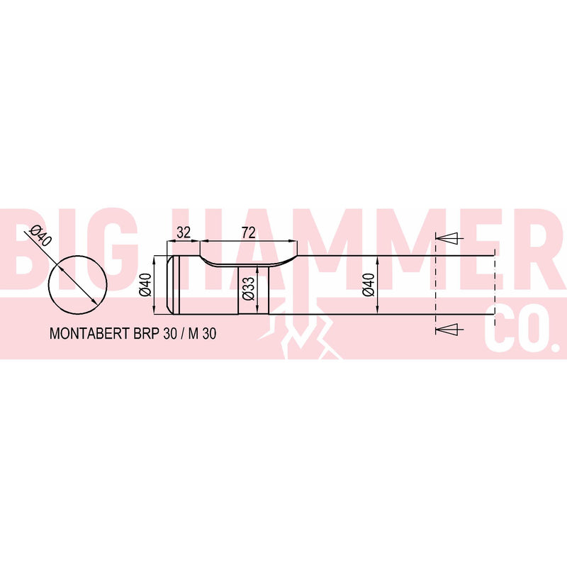 Montabert BRP30 , M30 Point and Chisel