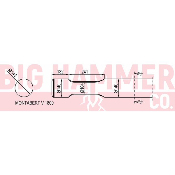 Montabert/Tramac V1800 Point and Chisel