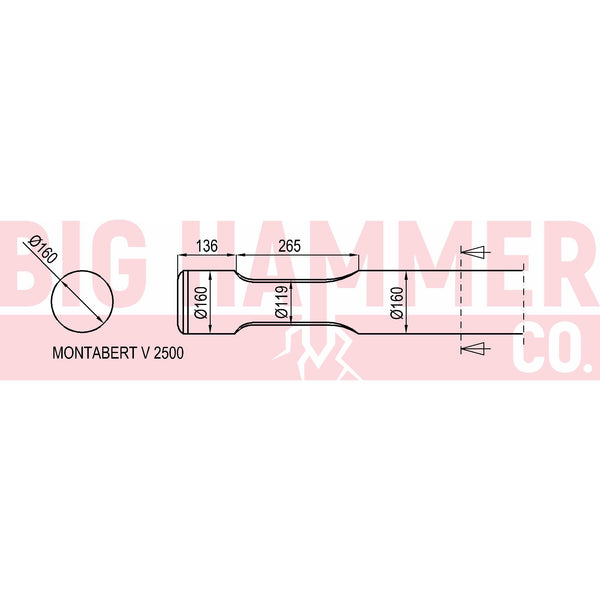 Montabert/Tramac V2500 Point and Chisel