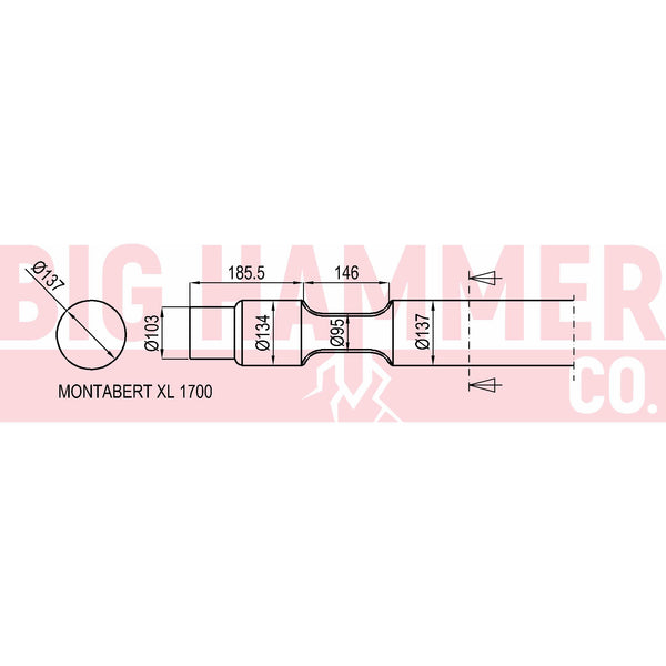 Montabert/Tramac XL1700 Point and Chisel