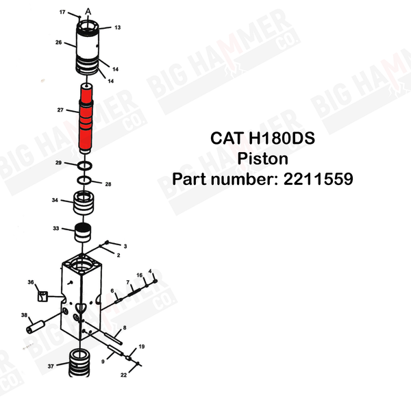 CAT H180DS Piston