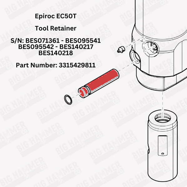 Atlas Copco/Epiroc EC50T Tool Retainer