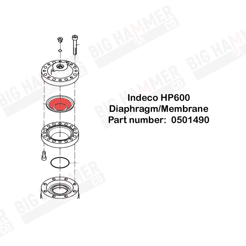 Indeco HP600 Polyurethane Diaphragm