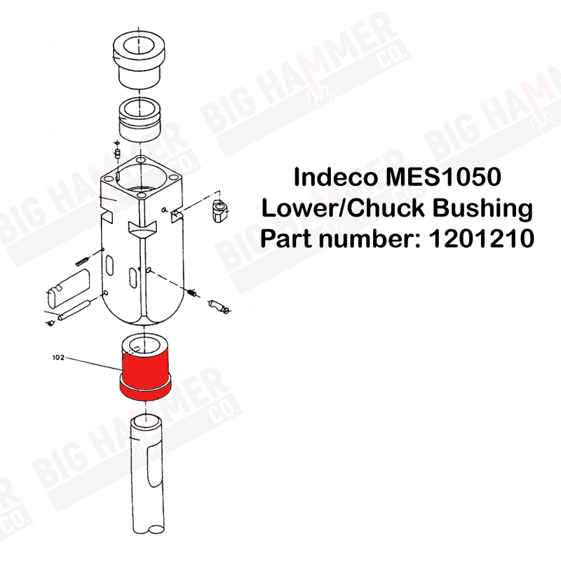 Indeco MES1050 Lower Bushing