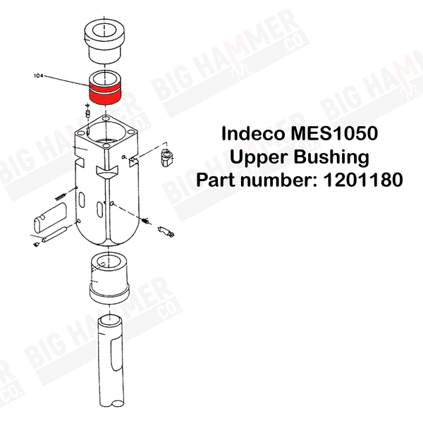 Indeco MES1050 Upper Bushing