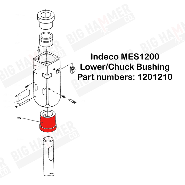 Indeco MES1200 Lower Bushing