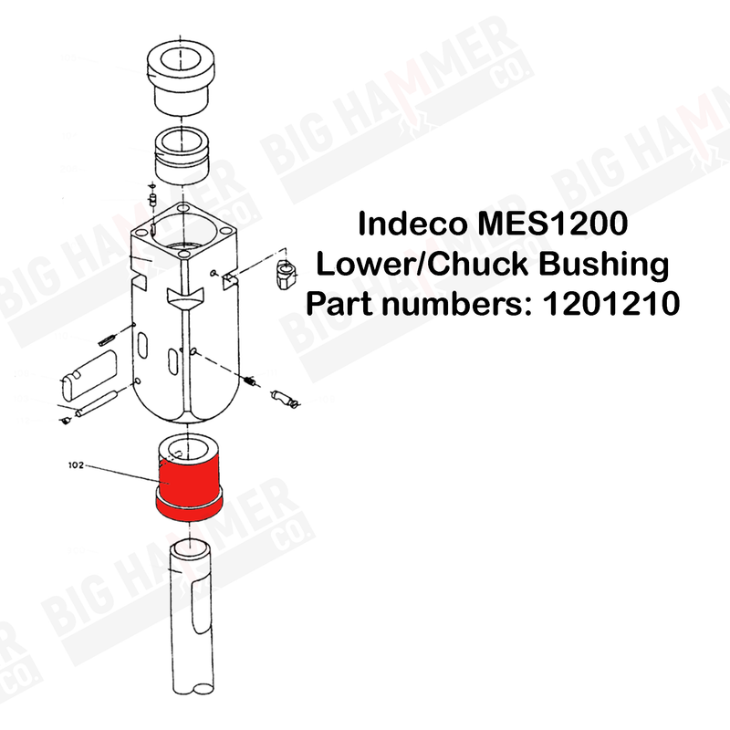 Indeco MES1200 Lower Bushing