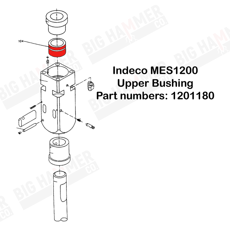 Indeco MES1200 Upper Bushing