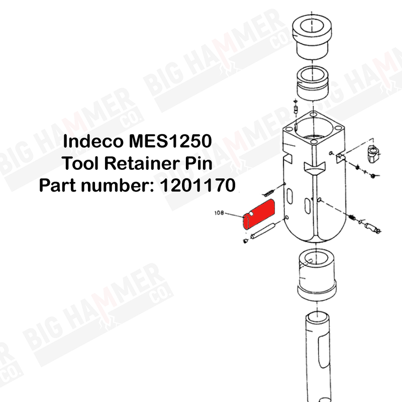 Indeco MES1250 Tool Retainer