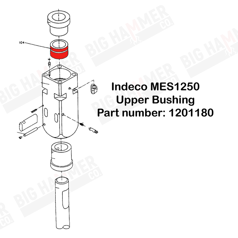 Indeco MES1250 Upper Bushing