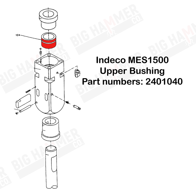 Indeco MES1500 Upper Bushing