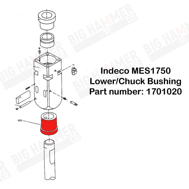 Indeco MES1750 Lower Bushing