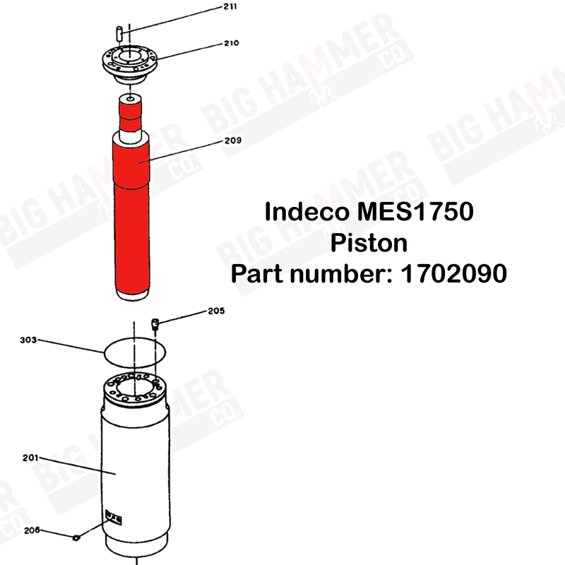 Indeco MES1750 Piston