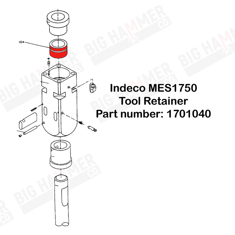 Indeco MES1750 Upper Bushing