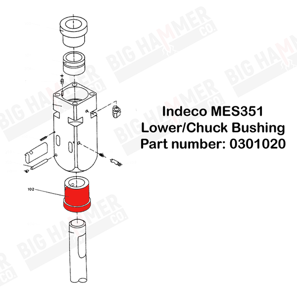 Indeco MES351 Lower Bushing