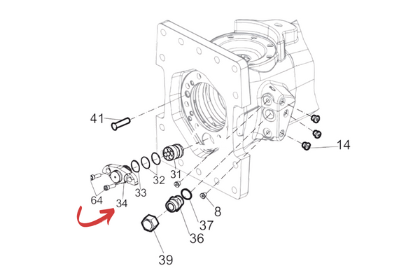 Atlas Copco/Epiroc SB552 Valve Cover