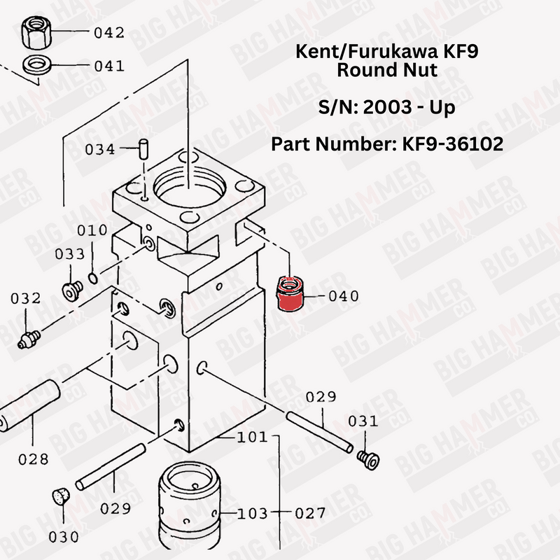 Kent/Furukawa KF9 Round Nut