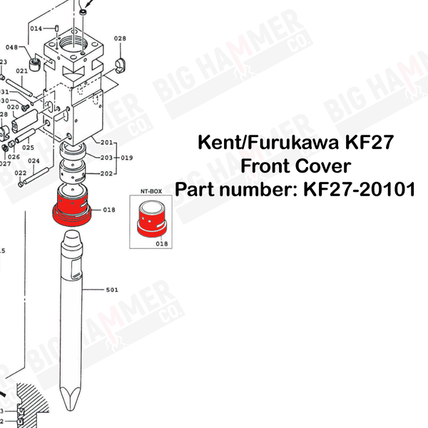 Kent/Furukawa KF27 Front Cover (Part# KF27-20101)