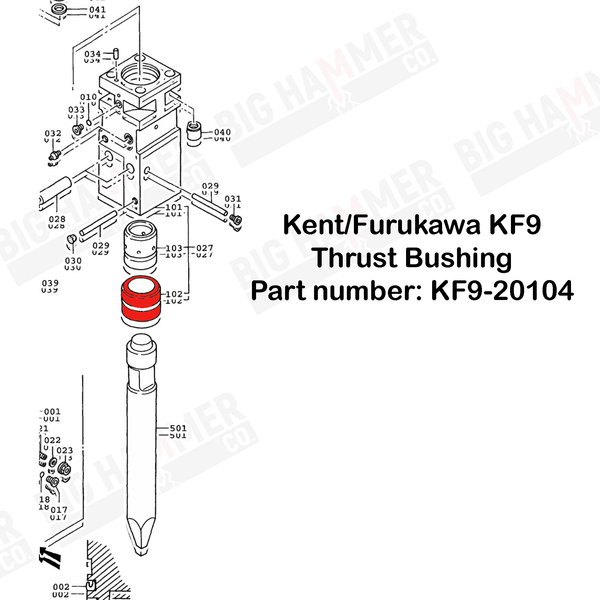 Kent/Furukawa KF9, F9 Thrust Bushing