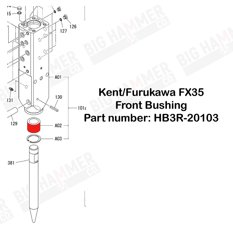 Kent/Furukawa FX35 Front Bushing