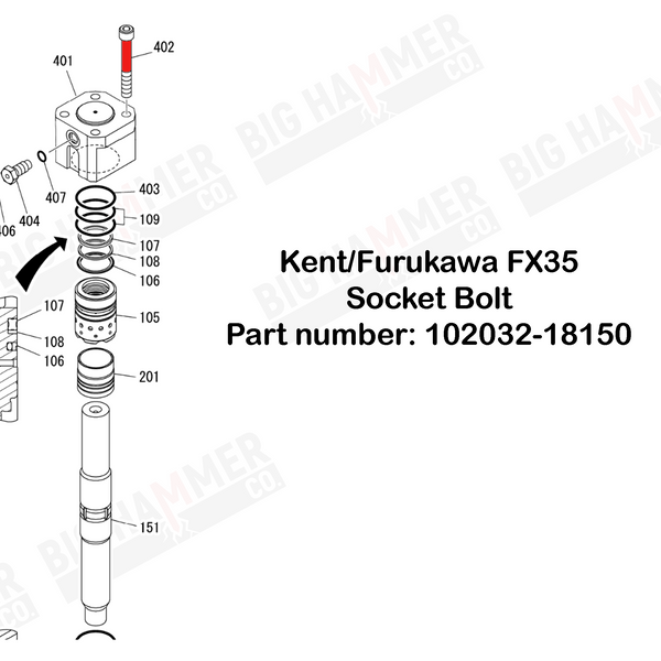 Kent/Furukawa FX35 Socket Bolt