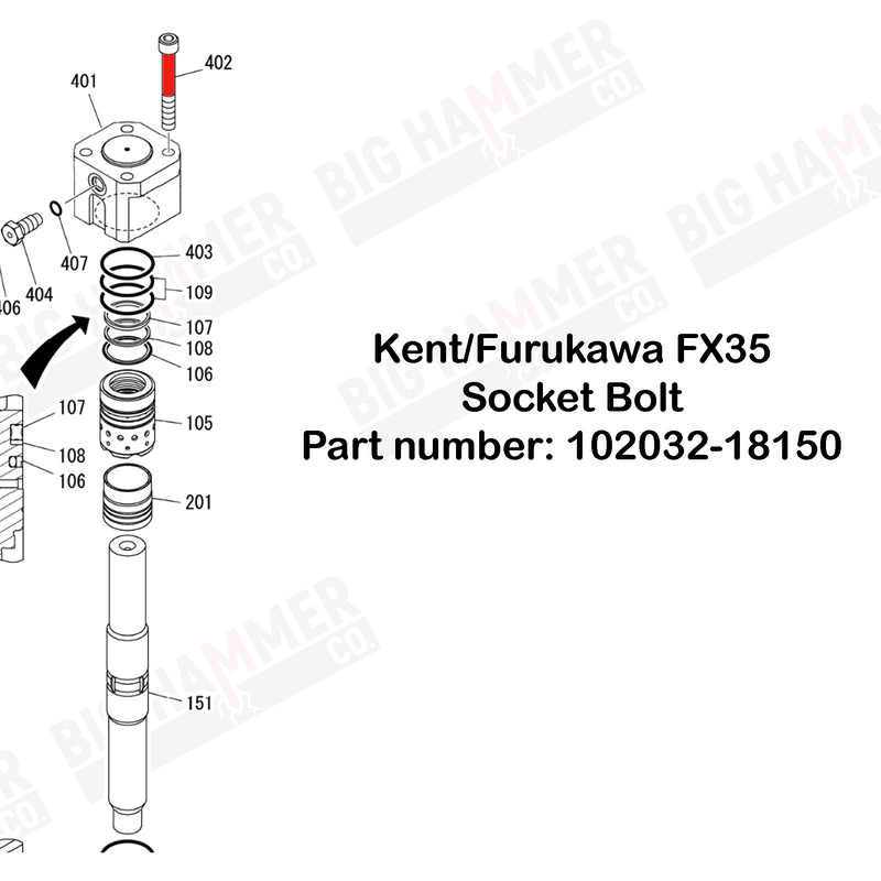 Kent/Furukawa FX35 Socket Bolt