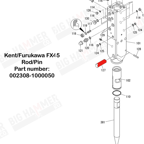 Kent/Furukawa FX45 Pin, Rod