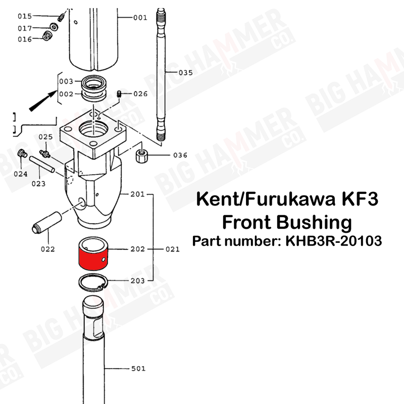 Kent/Furukawa KF3, F3 Front Bushing