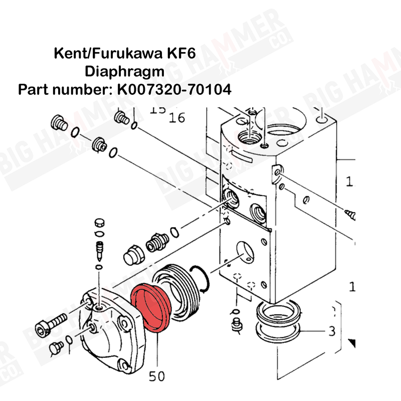 Kent/Furukawa KF6 Diaphragm