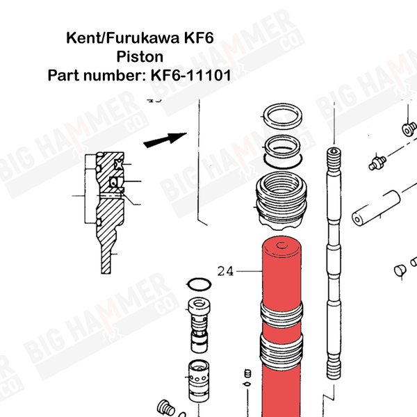 Kent/Furukawa KF6 Piston