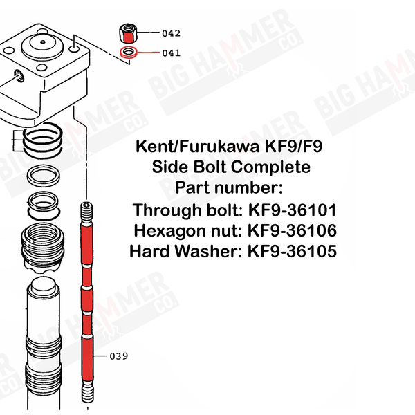 Kent/Furukawa KF9/F9 Side Bolt Complete