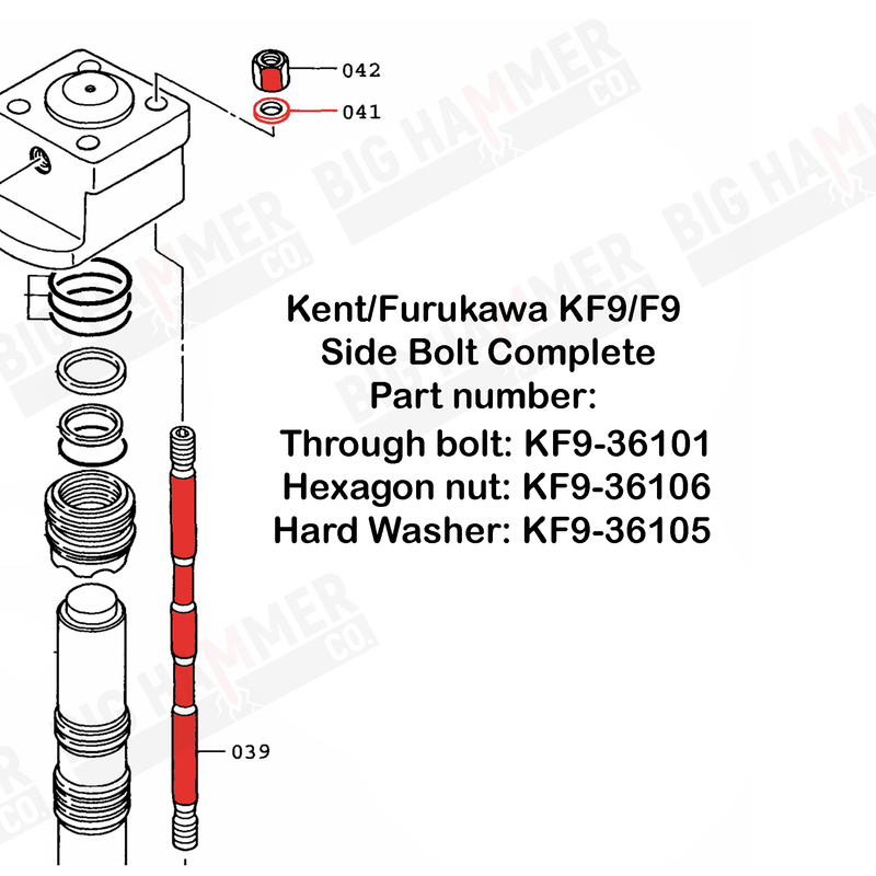 Kent/Furukawa KF9/F9 Side Bolt Complete