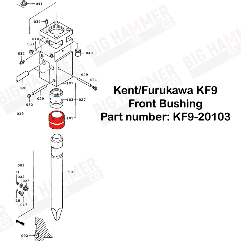 Kent/Furukawa KF9, F9 Front Bushing