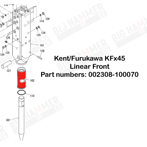 Kent/Furukawa FX45 Lower Bushing