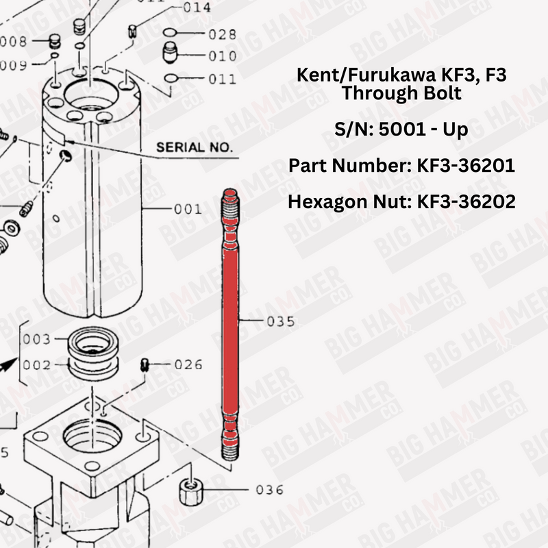 Kent/Furukawa KF3, F3 Side Bolt Complete