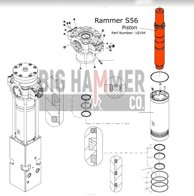 Rammer S56 Piston