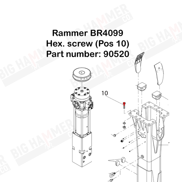 Rammer 4099 Hex. Screw