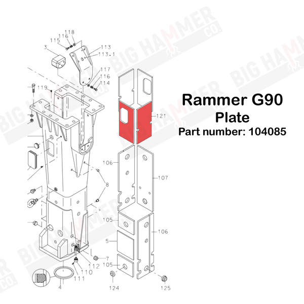 Rammer G90 Plate