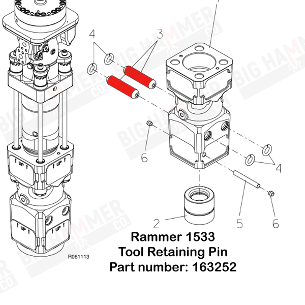 Rammer 1533 Tool Retaining Pin